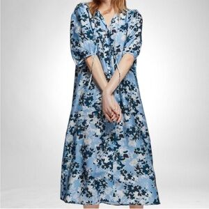 NWT & other stories Relaxed Puff Sleeve Midi Dress size 0